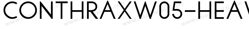 ConthraxW05-Heavy RegularVersion 1字体转换
